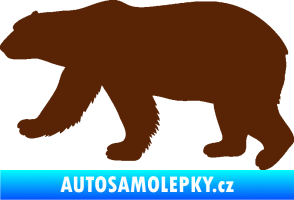 Samolepka Lední medvěd 002 levá hnědá