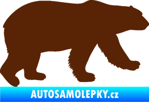 Samolepka Lední medvěd 002 pravá hnědá