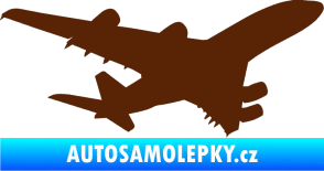 Samolepka Letadlo 002 pravá hnědá