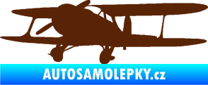 Samolepka Letadlo 006 levá hnědá