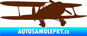 Samolepka Letadlo 006 pravá hnědá