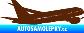 Samolepka Letadlo 009 pravá hnědá