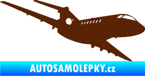 Samolepka Letadlo 011 pravá hnědá
