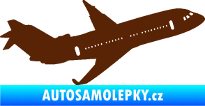 Samolepka Letadlo 013 pravá hnědá