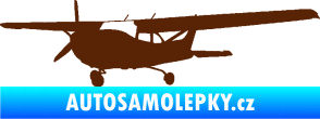Samolepka Letadlo 014 levá hnědá