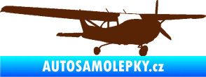 Samolepka Letadlo 014 pravá hnědá