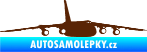 Samolepka Letadlo 015 pravá hnědá
