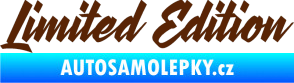 Samolepka Limited edition 003 hnědá