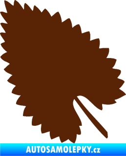 Samolepka List 001 levá hnědá