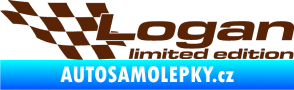 Samolepka Logan limited edition levá hnědá