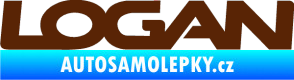 Samolepka Logan hnědá