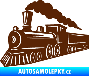 Samolepka Lokomotiva 003 levá hnědá