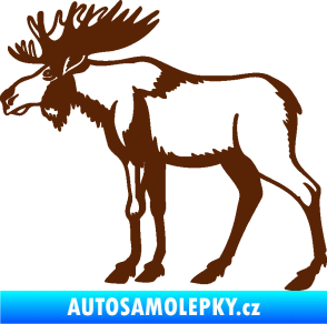 Samolepka Los 005 levá hnědá