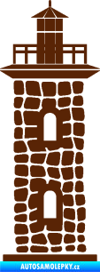 Samolepka Maják 001 hnědá
