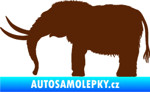 Samolepka Mamut 001 levá hnědá
