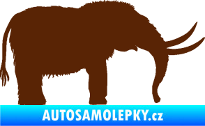 Samolepka Mamut 001 pravá hnědá