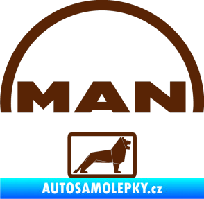 Samolepka MAN - Truck hnědá