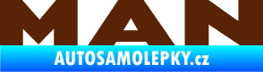 Samolepka MAN nápis hnědá