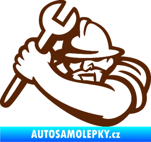 Samolepka Mechanik 001 levá hnědá