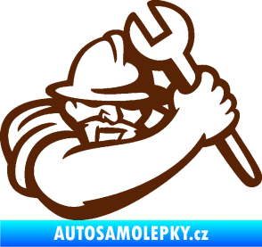 Samolepka Mechanik 001 pravá hnědá