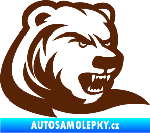 Samolepka Medvěd 001 pravá hnědá