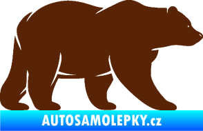 Samolepka Medvěd 002 pravá hnědá