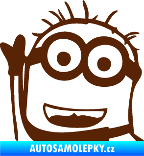 Samolepka Mimoň 002 levá hnědá