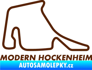 Samolepka Okruh Modern Hockenheim hnědá