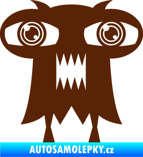 Samolepka Monstrum 003 pravá hnědá