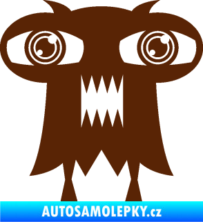Samolepka Monstrum 003 levá hnědá