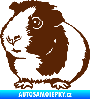Samolepka Morče 003 levá hnědá