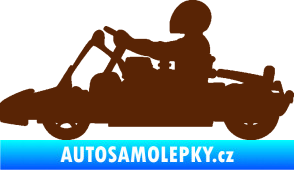 Samolepka Motokára 001 levá hnědá