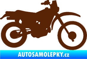 Samolepka Motorka 046 pravá hnědá