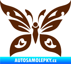 Samolepka Motýl 014 hnědá