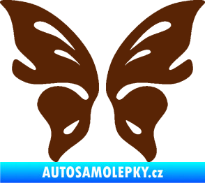 Samolepka Motýl 018 hnědá