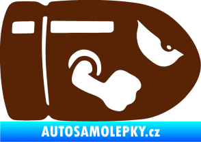 Samolepka Náboj 001 pravá hnědá