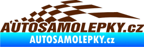 Samolepka Nálepka na auto - www.autosamolepky.cz 002 hnědá