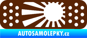Samolepka Náplast 002 levá hnědá