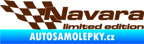 Samolepka Navara limited edition levá hnědá