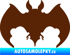 Samolepka Netopýr 002 hnědá