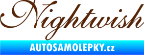 Samolepka Nightwish hnědá