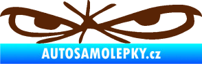 Samolepka Oči 002 levá hnědá