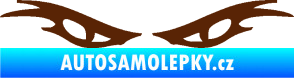 Samolepka Oči 003  hnědá