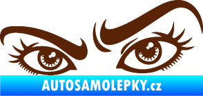 Samolepka Oči 004 levá hnědá