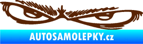 Samolepka Oči 005 levá hnědá