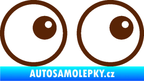 Samolepka Oči 006 pravá hnědá