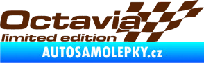 Samolepka Octavia limited edition pravá hnědá