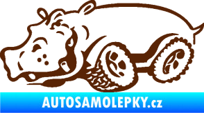 Samolepka Off Road 006 levá hroch hnědá