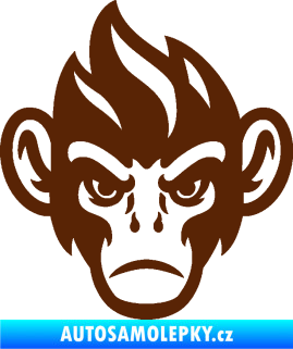 Samolepka Opičák 002 levá hnědá