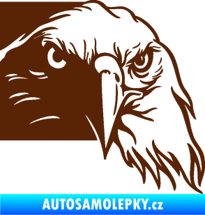 Samolepka Orel 010 pravá hlava hnědá